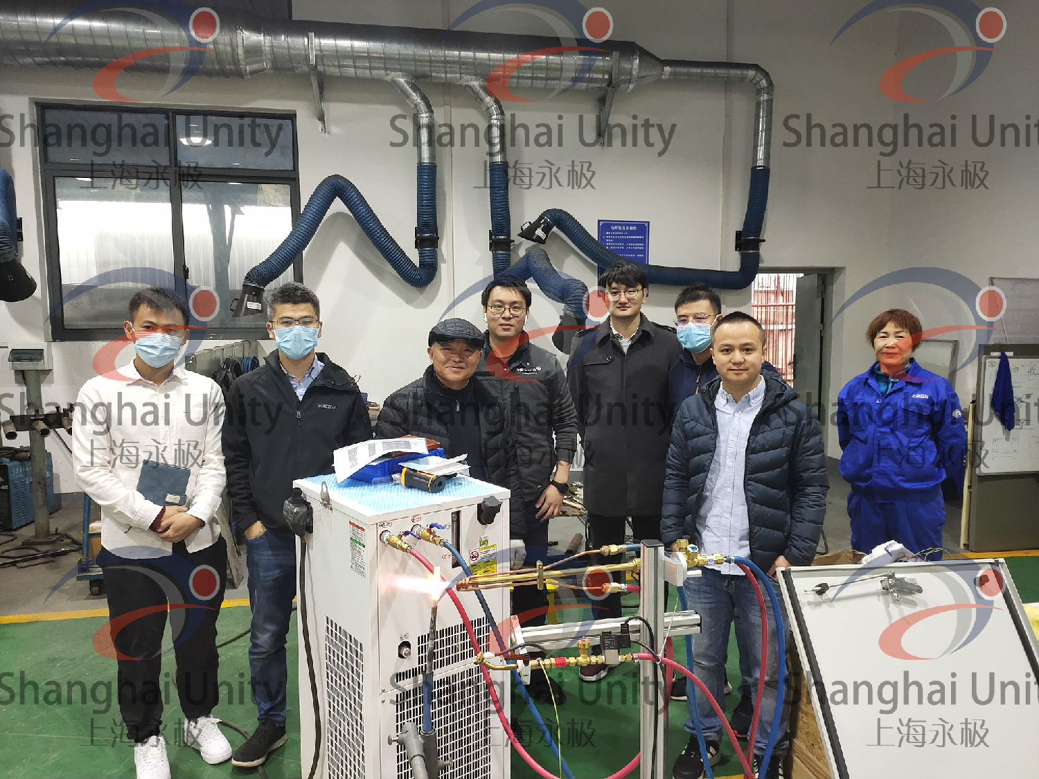 超高溫連續(xù)火焰加熱自動化集成裝置